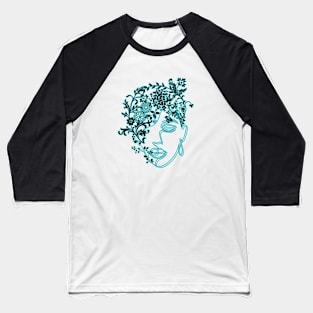 flower face Baseball T-Shirt